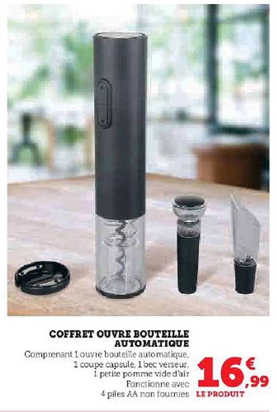 coffret ouvre bouteille automatique
