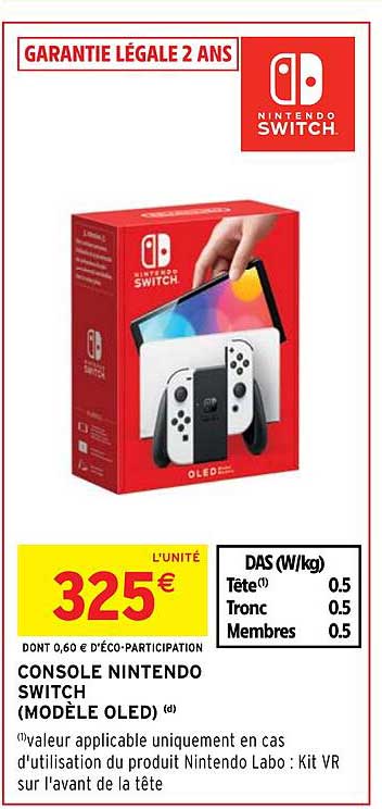 Console Nintendo Switch (modèle Oled)