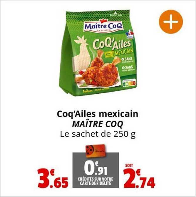 coq'ailes mexicain maître coq