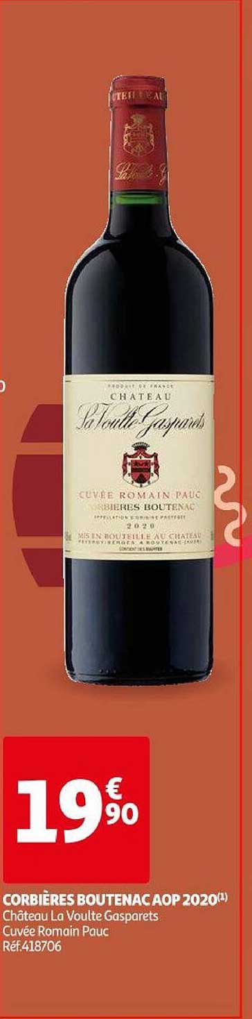 corbières boutenac aop 2020 château la voulte gasparets