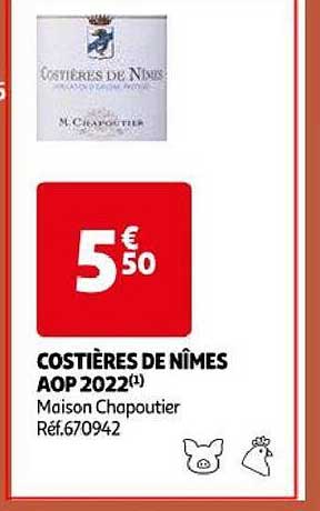 costières de nîmes aop 2022 maison chapoutier