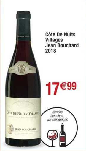 côtes de nuits villages jean bouchard 2018
