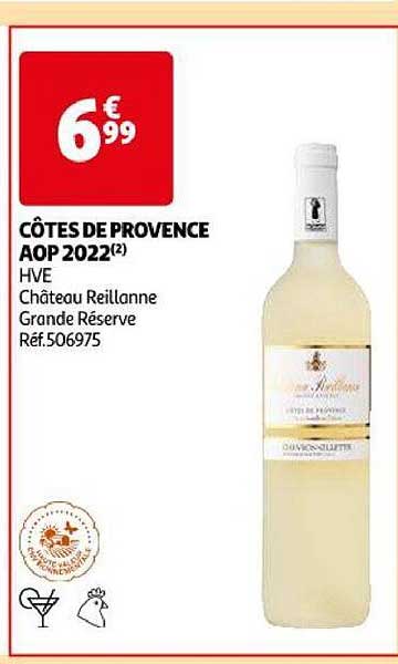 côtes de provence aop 2022 hve château reillanne grande réserve