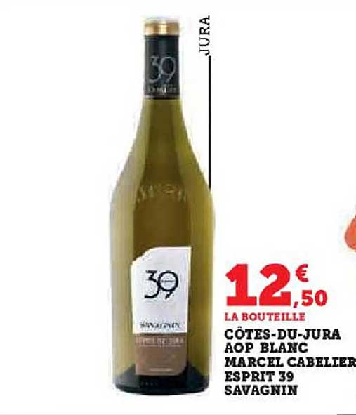 côtes-du-jura aop blanc marcel cabelier esprit 39 savagnin