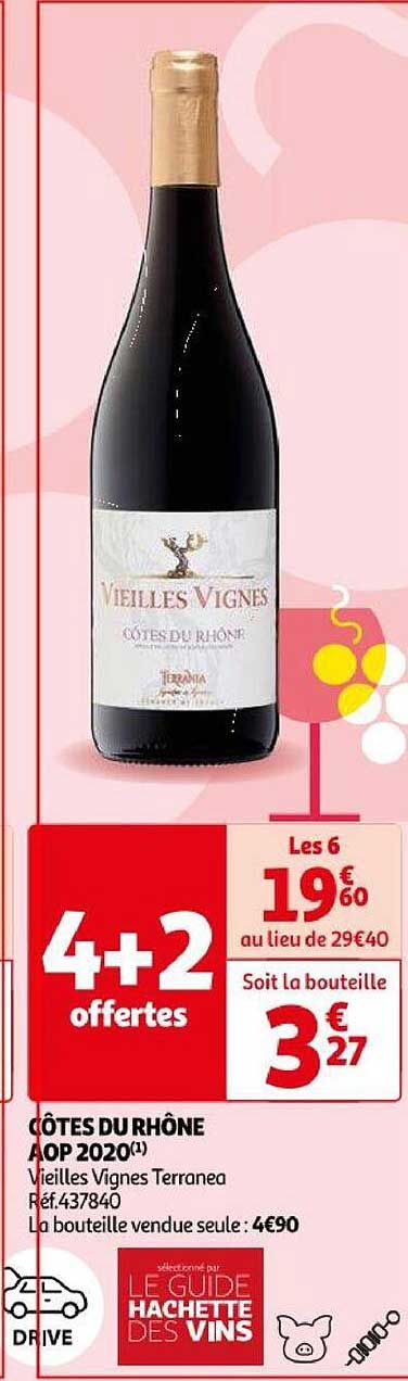 côtes du rhône aop 2020 vieilles vignes terranea