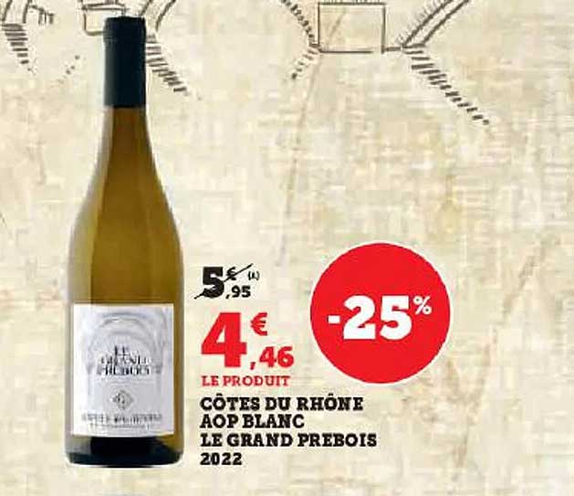 Côtes Du Rhône Aop Blanc Le Grand Prebois 2022