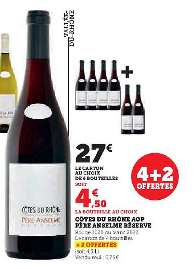côtes du rhône aop père anselme réserve