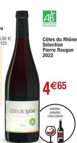 côtes du rhône sélection pierre rougon 2022