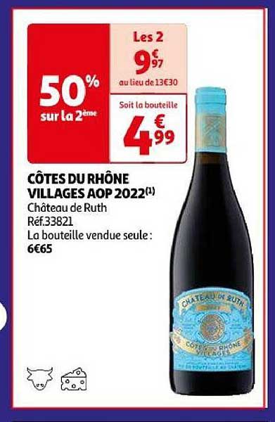 côtes du rhône villages aop 2022 château de ruth