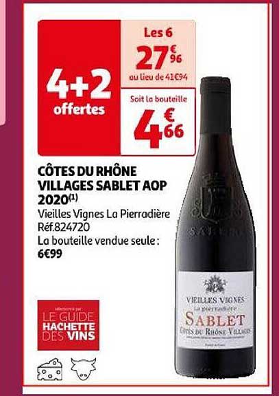 côtes du rhône villages sablet aop 2020 vieilles vignes la pierradière