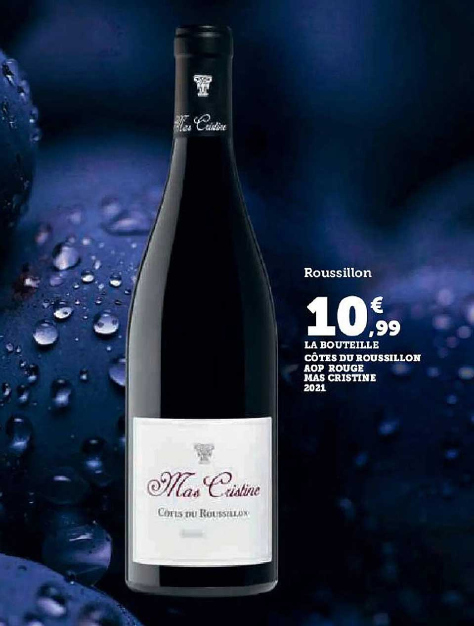 côtes du roussillon aop rouge mas cristine 2021