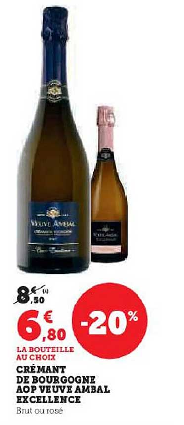 crémant de bourgogne aop veuve ambal excellence