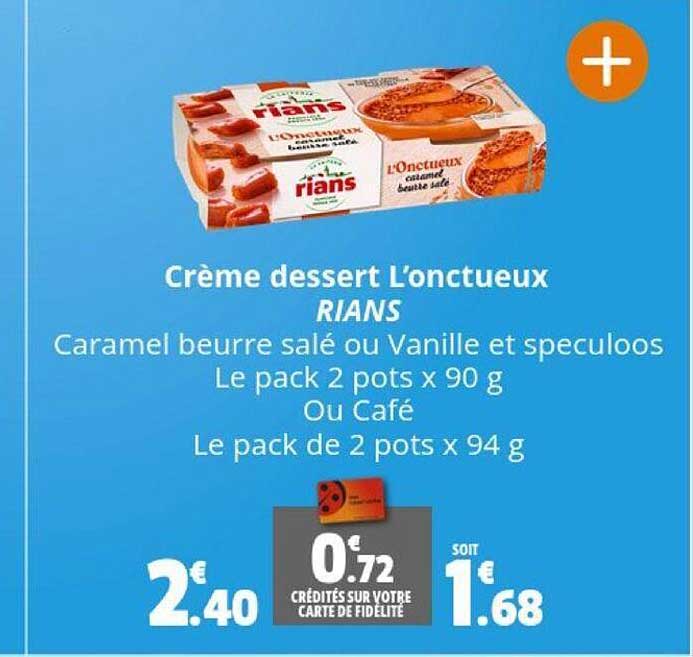 Crème Dessert L'onctueux Rians