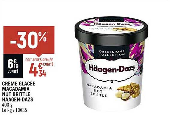crème glacée macadamia nut brittle häagen-dazs