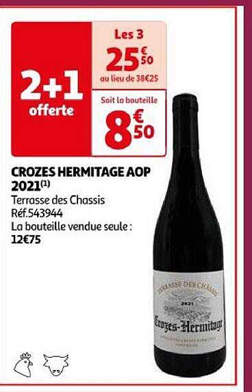 crozes hermitage aop 2021 terrasse des chassis