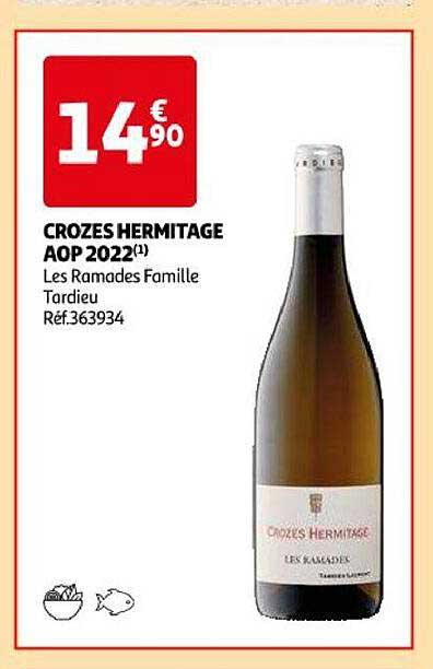 crozes hermitage aop 2022 les ramades famille tardieu