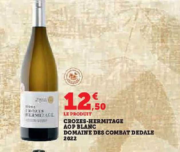 crozes-hermitage aop blanc domaine des combat dedale 2022