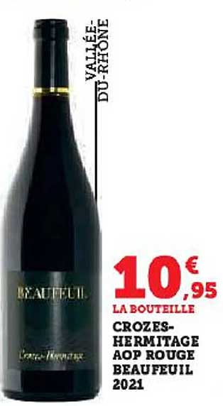 crozes-hermitage aop rouge beaufeuil 2021