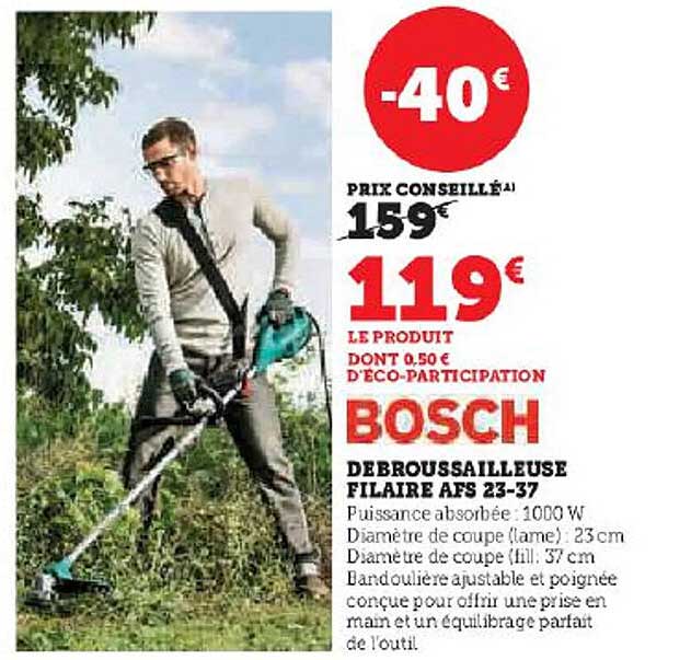Débroussailleuse Filaire Afs 23-37 Bosch