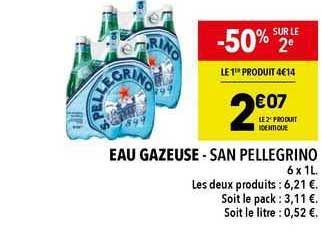 eau gazeuse - san pellegrino