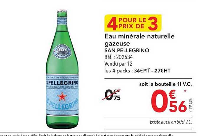 eau minérale naturelle gazeuse san pellegrino