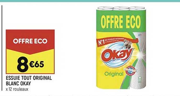 essuie tout original blanc okay