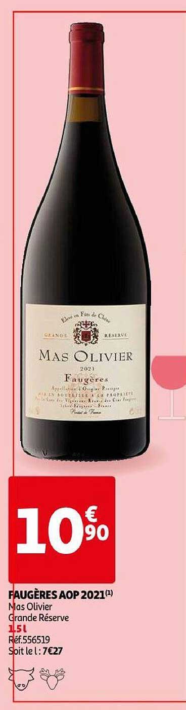 faugères aop 2021 mas olivier grande réserve