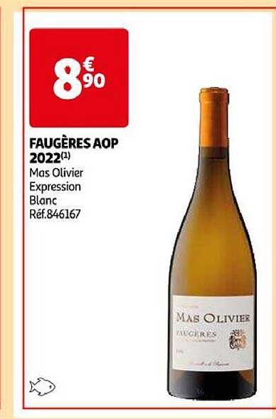 faugères aop 2022 mas olivier expression blanc