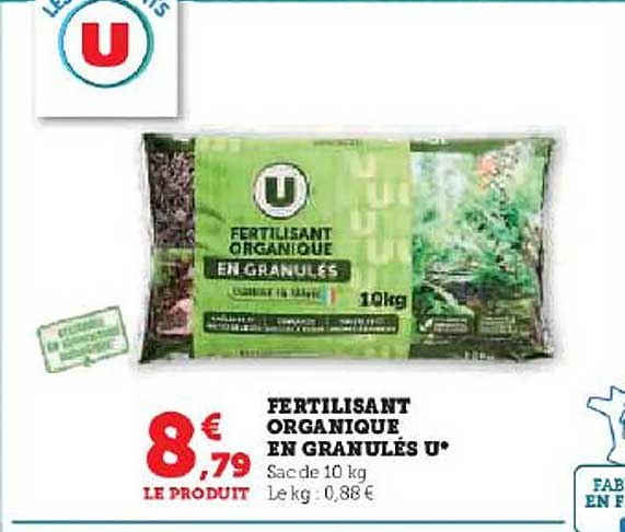 fertilisant organique en granulés u