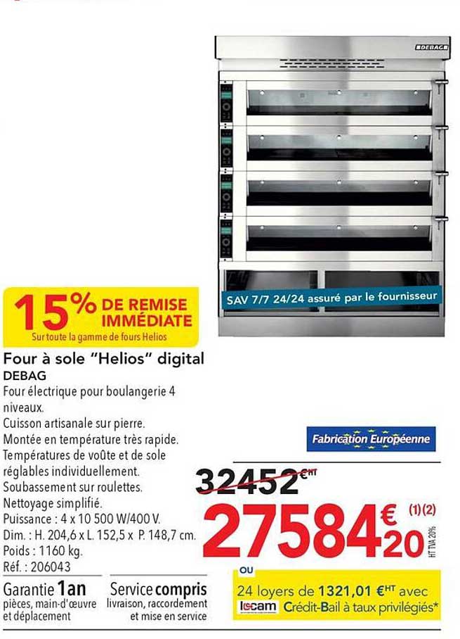 Four à Sole "helios" Digital Debag