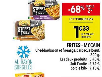frites - mc cain