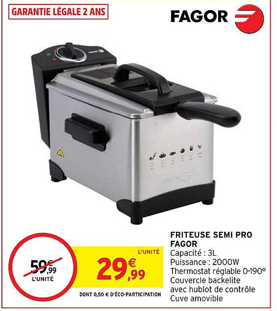 friteuse semi pro fagor