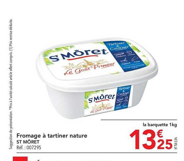fromage à tartiner nature st môret
