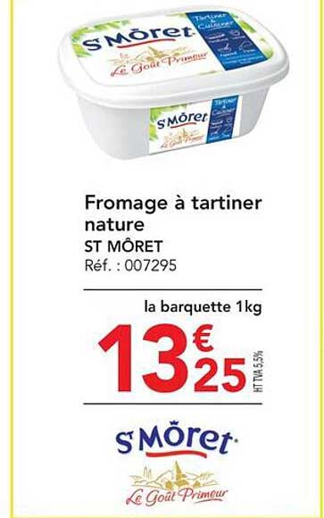 fromage à tartiner nature st môret