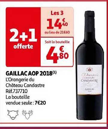 gaillac aop 2018 l'orangerie du château candastre