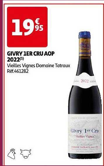 givry 1er cru aop 2022 vieilles vignes domaine tatraux