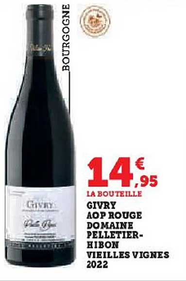 givry aop rouge domaine pelletier-hibon vieilles vignes 2022