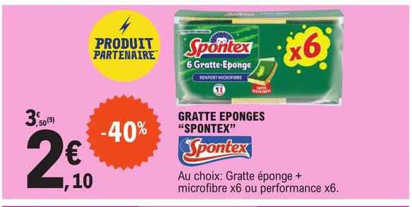 gratte éponges "spontex"