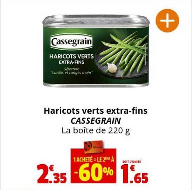 haricots verts extra-fins cassegrain