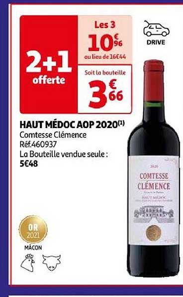 haut médoc aop 2020 comtesse clémence