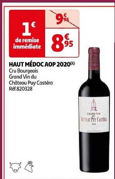 haut médoc aop 2020 cru bourgeois grand vin du château puy castéra