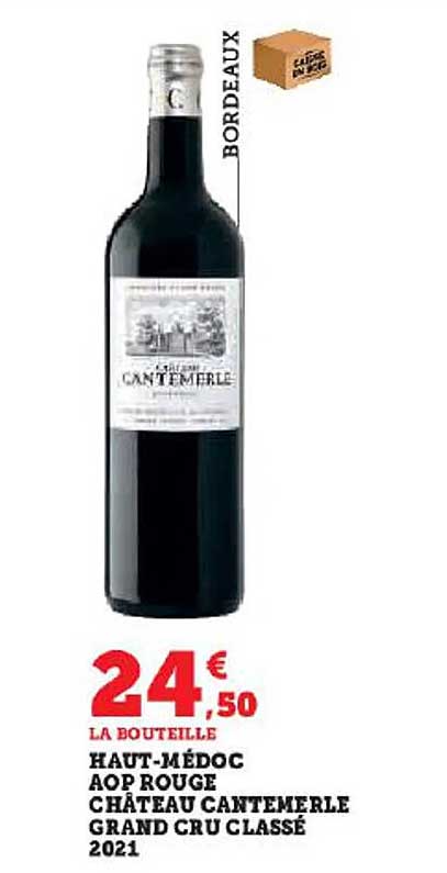 haut-médoc aop rouge château cantemerle grand cru classé 2021