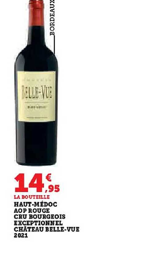 haut-médoc aop rouge cru bourgeois exceptionnel château belle-vue 2021