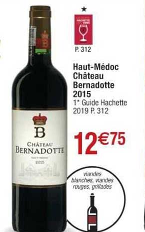 haut-médoc château bernadotte 2015