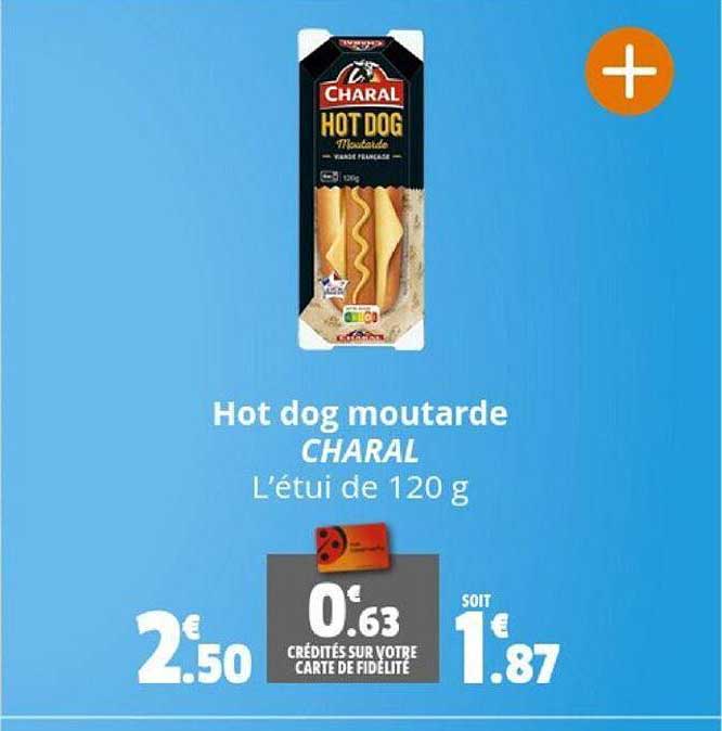 hot dog moutarde charal