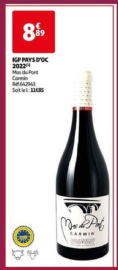 igp pays d'oc 2022 mas du pont carmin