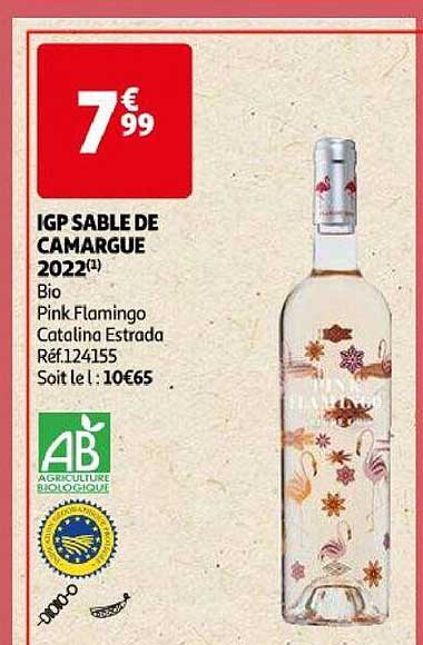 igp  sable de camargue 2022 bio pink flamingo catalina estrada