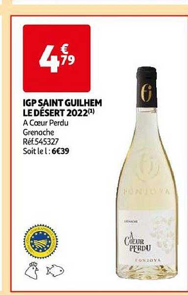 igp saint guilhem le désert 2022 à cœur perdu grenache
