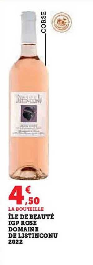 île De Beauté Igp Rosé Domaine De Listinconu 2022