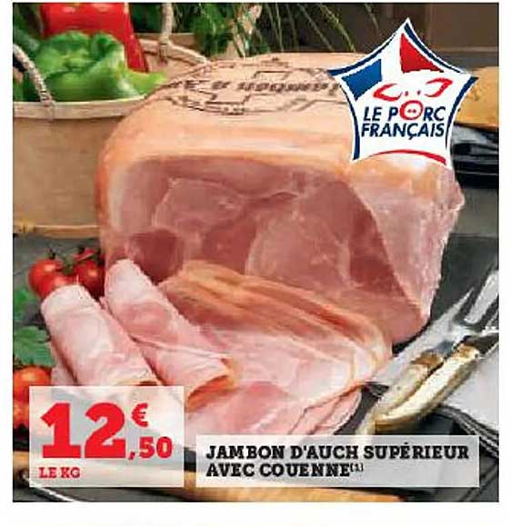 jambon d'auch supérieur avec couenne